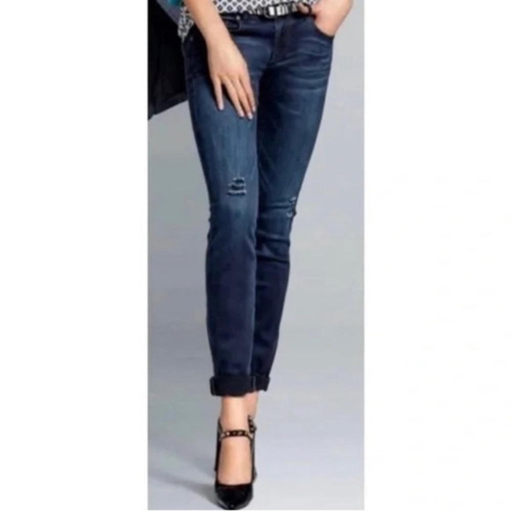 CAbi dark wash skinny jeans